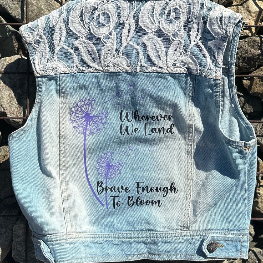 Child size small jean vest
